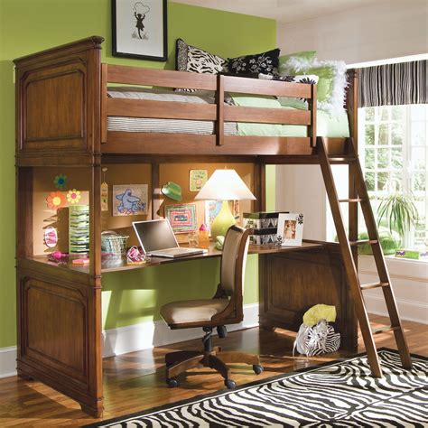 top bunk bed with desk underneath